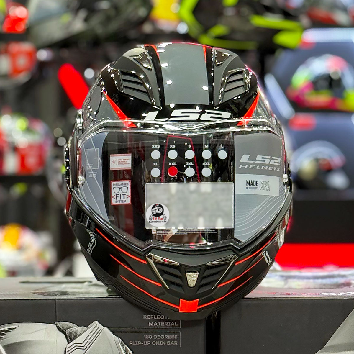 LS2 Valiant II Codex Đỏ Đen FF900