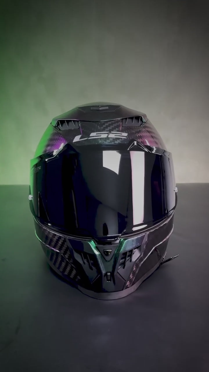 LS2 Dragon FF807 Carbon Chameleon